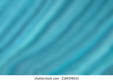 Blurred light blue and turquoise background with wavy curly pattern. Defocused art abstract aquamarine gradient backdrop with blur and bokeh. Silk cerulean textile. - Shutterstock ID 2189298515