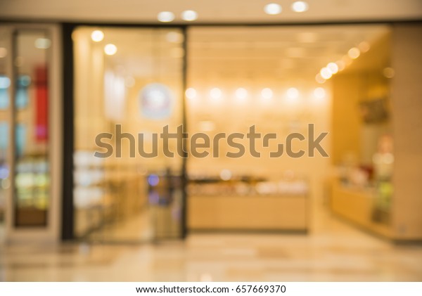 Blurred Light Bokeh Background Front Door Stockfoto Jetzt