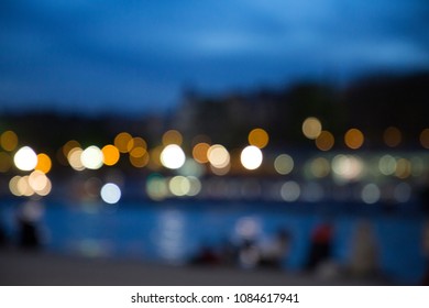 Blurred light - distant light and soft light - random color mixing