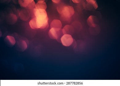 Blurred Lights With Bokeh Effect Background, Abstract Blur