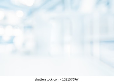 Blurred Medical Office Background Blue White Stock Photo (Edit Now ...