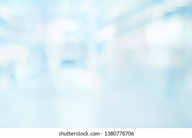 Blurred Medical Background Modern Hospital Corridor Stock Photo ...