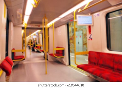  Blurred Metro Train Interior