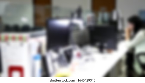 Blurred Motion Of Asian Female Software Engineer On Daily Activity At Office.meeting,making Concept,coding And Presentation. Suitable For Technology Concept.