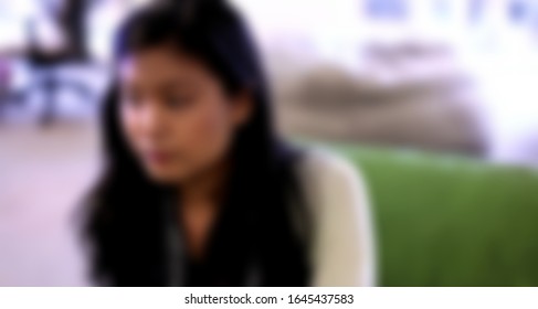 Blurred Motion Of Asian Female Software Engineer On Daily Activity At Office.meeting,making Concept,coding And Presentation. Suitable For Technology Concept.