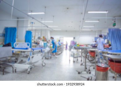 Blurred Nurse In Emergency Room