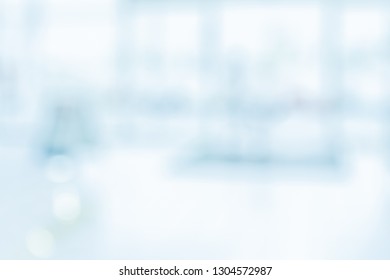 Blurred Medical Office Background Blue White Stock Photo (Edit Now ...