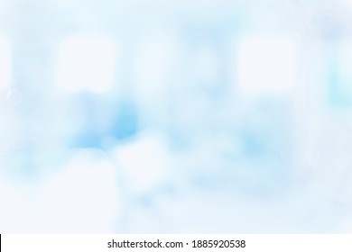BLURRED OFFICE BACKGROUND, BLUE BUSINESS HALL, MEDICAL ROOM - Shutterstock ID 1885920538