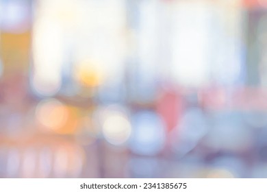 BLURRED OFFICE BACKGROUND, MODERN BLURRY BUSINESS ROOM WITH LIGHT BOKEH FLARES, CLASSROOM INTERIOR  - Shutterstock ID 2341385675