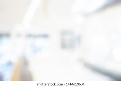 BLURRED OFFICE BACKGROUND, MODERN BUSINESS HALL WAY, SPACIOUS CORRIDOR - Shutterstock ID 1414613684