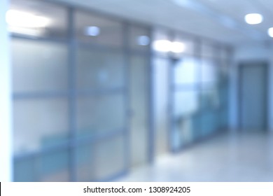 Blurred Office Interior Space Background Unfocused Stock Photo ...