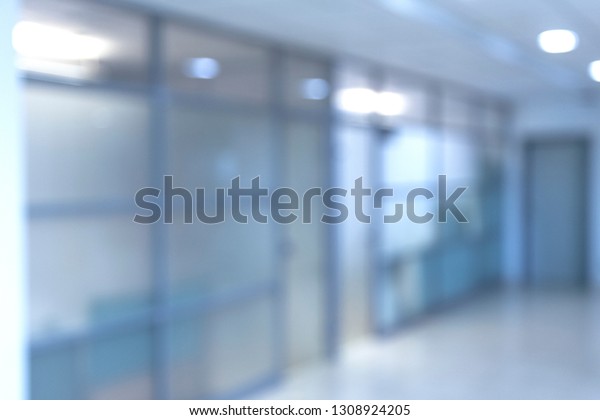 Blurred Office Interior Space Background Unfocused Stock Photo ...