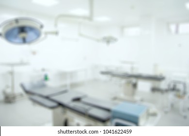 Blurred Operating Theater Background. Medical Office.