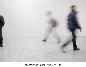 Blurred People At The Airport