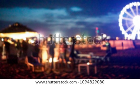 Similar – Image, Stock Photo blurred people on beach