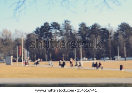 Similar – Foto Bild Boxhagener Platz (Frühlingstag)