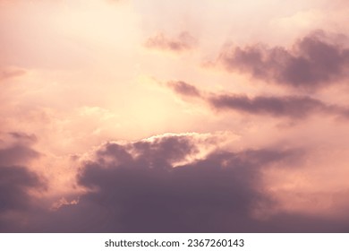 blurred photo of cloud and sunset sky. - Shutterstock ID 2367260143