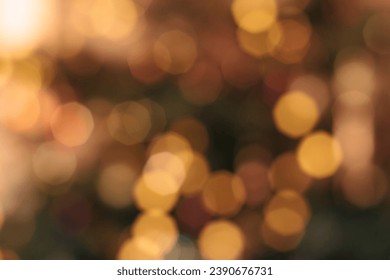 Blurred photo of New Year's colorful toys and garland on a natural Christmas tree. Close-up, Christmas and New Year background concept - Powered by Shutterstock