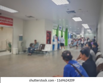 Blurred picture of waiting area in hospital, people are waiting to see doctor or wait for medical. - Powered by Shutterstock