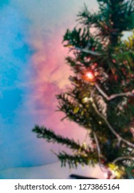 
Blurred pine tree background