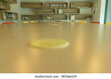 Blurred public library. 