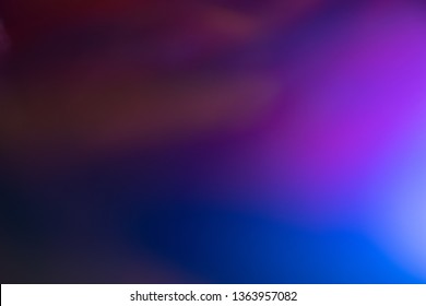 Blurred Purple And Blue Color Gradient. Glowing Abstract Background. Lens Flare Effect.