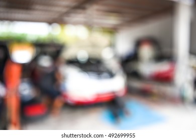 Blurred Racing Auto Motor Racetrack Speedway Garage - Blur Background