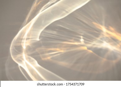 Blurred rainbow light refraction texture overlay effect for photo and mockups. Organic drop diagonal holographic flare on a white wall. Shadows for natural light effects - Shutterstock ID 1754371709