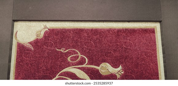 Blurred red Carpet background and beautiful pattern - Powered by Shutterstock