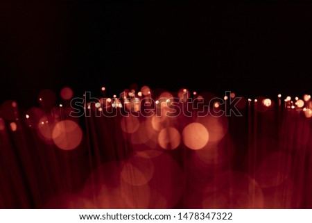 Blurred red spots with copy space