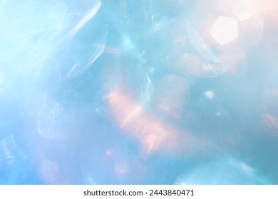 Blurred refraction light, bokeh or flare overlay effect