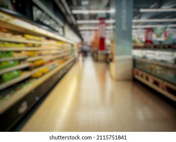 Blurred Retail Bussines In Market For Blurred Background