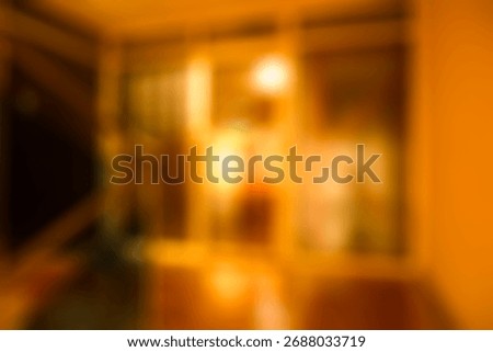 BLURRED ROOM BACKGROUND, BLURRY EMPTY INTERIOR DESIGN AT SUNSET LIGHT, LIFESTYLE BACKDROP