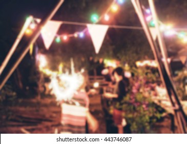 Blurred scene new year celebration friend party - Powered by Shutterstock