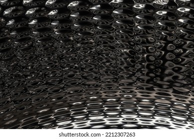 Blurred Shiny Metal Surface Like A Sea As Abstract Background 