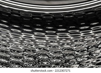 Blurred Shiny Metal Surface Like A Sea As Abstract Background 