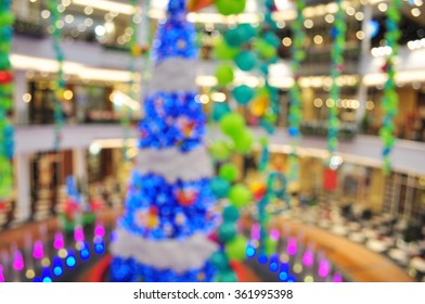 Blurred Shopping Mall Center Zone Fountains Stock Photo 361995398 ...