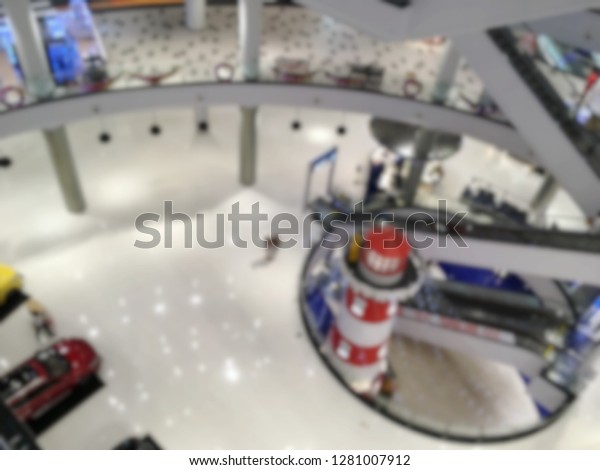 Blurred shopping mall\
texture background