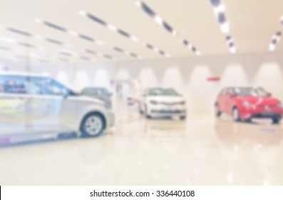 Blurred Showroom Car : For Background Use 