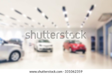 blurred showroom car : for background use