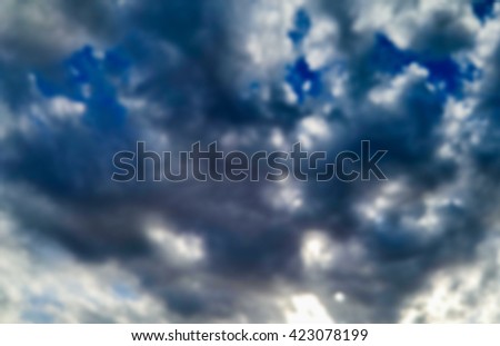 Blurred Sky Clouds Backgrounds Blurred Horizon Stock Photo Edit Now