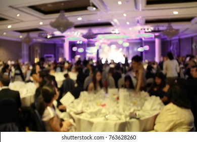 Blurred soft of conference dinner meeting - Shutterstock ID 763628260