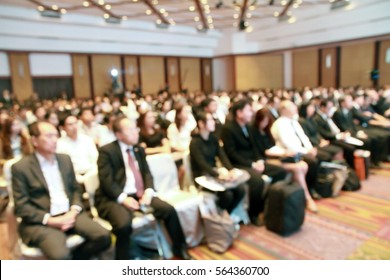 Blurred soft of seminar room for background - Shutterstock ID 564360700