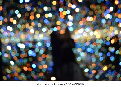 Blurred Sparkle Lights From Yayoi Kusama Exhibit