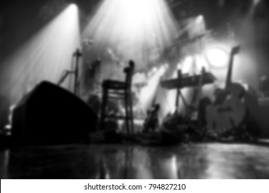 Blurred stage lights