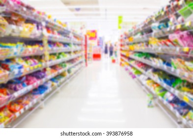 Blurred Supermarket Stock Photo 393876958 | Shutterstock