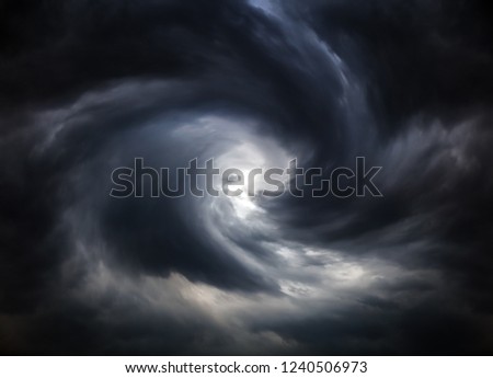 Similar – Cloud swirl in the blue sky