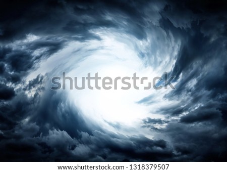 Similar – Cloud swirl in the blue sky