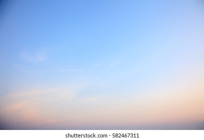 Blurred twilight cloud sky for background