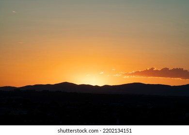 Blurred Twilight sky, Golden hours gradient background. Mountains silhouette and cloud. Copy space - Powered by Shutterstock